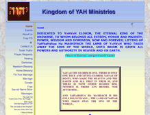 Tablet Screenshot of kingdomofyahministries.net